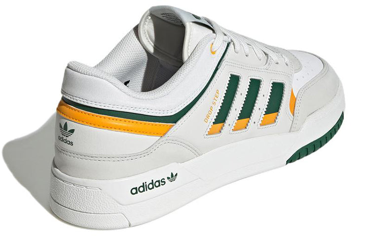 ADIDAS ORIGINALS DROP STEP LOW 'GREY WHITE GREEN YELLOW