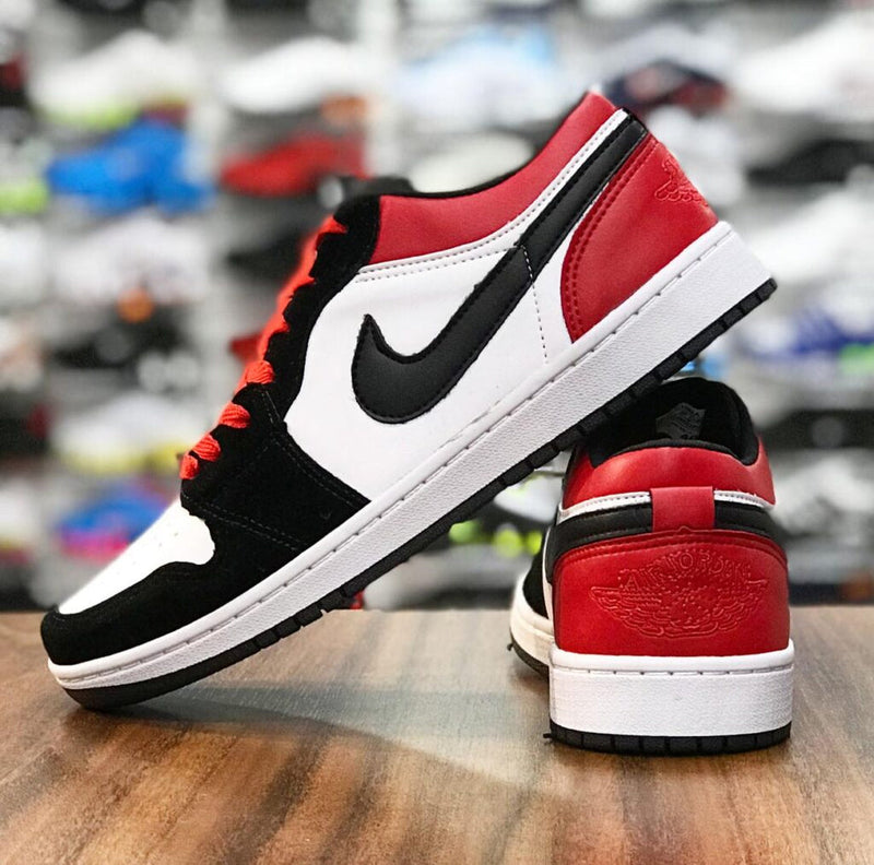 NIKE AIR JORDAN 1 LOW BRED TOE COURT ORDER